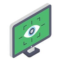 Iris Scanner Concepts vector