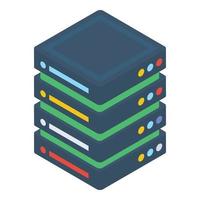 estante del servidor de datos vector