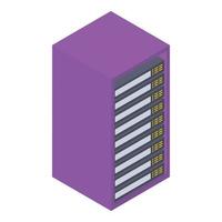 Data Server Rack vector