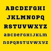 Old School Alphabet Font A to Z vector