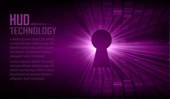 Closed Padlock on digital background, cyber security vector