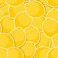 Seamless Pattern Background from Lemon Vector Illustration