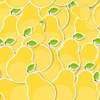 Seamless Pattern Background from Pear Vector Illustration