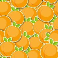 Seamless Pattern Background from Peach Vector Illustration