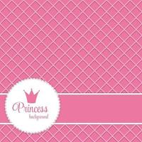 Princess Crown Frame Vector Illustration