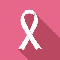 Ilustración de vector de cinta rosa de conciencia de cáncer de mama