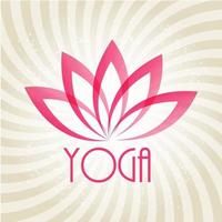 Lotus Flower Sign for Wellness, Spa and Yoga. Vector Illustratio