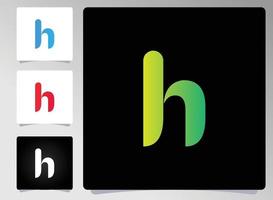 H letter logo abstract design vector