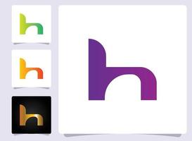 H letter logo abstract design vector