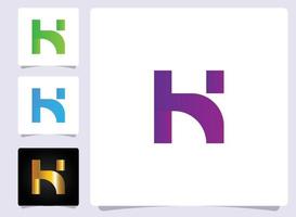 H letter logo abstract design vector