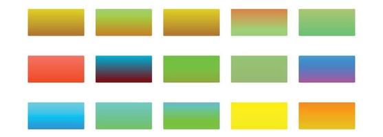 Abstract Colorful gradient collection set vector