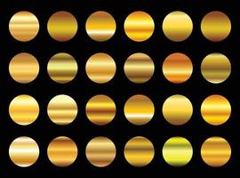 Golden gradient collection set vector