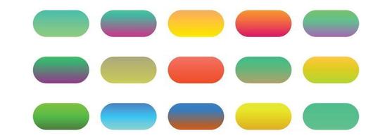 Abstract Colorful gradient collection set vector