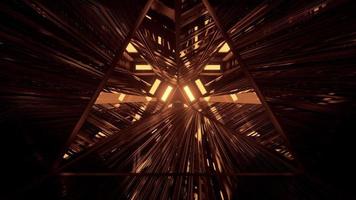 3d illustration of triangle tunnel in 4K UHD photo