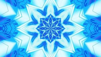 Bright blue abstract ornament 4K UHD 3D illustration photo