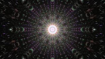 Abstract tunnel with colorful illumination 4K UHD 3D illustration photo