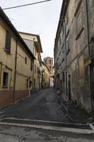 architecture of alleys and buildings in the town of Nepi photo