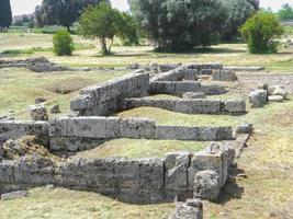 archaeological excavations of paestum naples photo