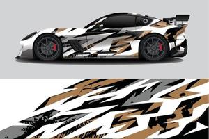 Car wrap graphic racing abstract background for wrap and vinyl sticker vector