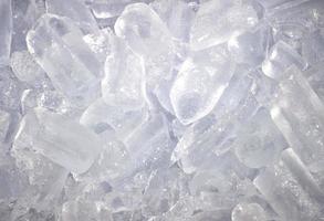 Ice cubes close-up background photo