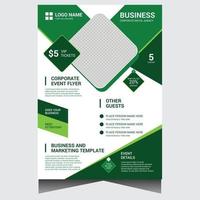 Corporate business event flyer design template vector