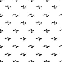 Seamless pattern with hand drawn curling irons for eyelashes, vector