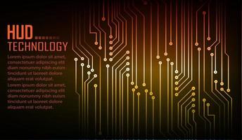 Fondo de concepto de tecnología futura de circuito cibernético vector