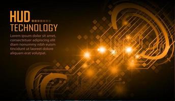 cyber circuit future technology concept background vector