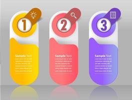 modern text box template, banner Infographics vector