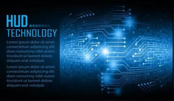 Fondo de concepto de tecnología futura de circuito cibernético vector