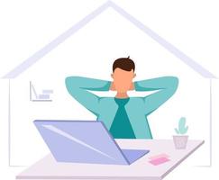 Work from home vector illustration