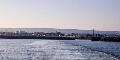 As you leave on the boat, look out over the city. photo