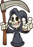 Happy grim reaper vector