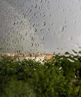 Raining on Madrid, spain photo