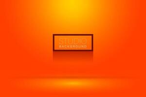 studio background, yellow abstract studio room background concept vector