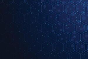 Abstract geometric hexagons pattern background medical, science vector