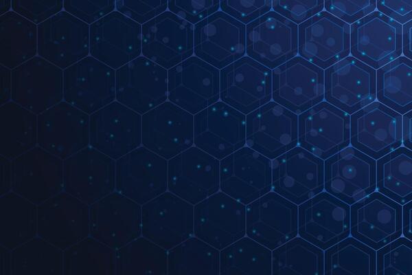 Abstract geometric hexagons pattern background medical, science