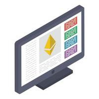 Ethereum Money Concepts vector