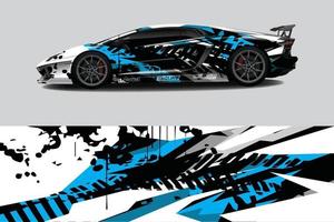 sport car decal wrap design vector