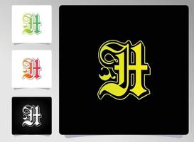 H letter logo abstract design vector