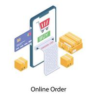 Online Order Booking vector