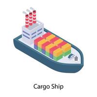 Cargo Ship Concepts vector