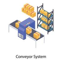 Conveyor Belt Concepts vector