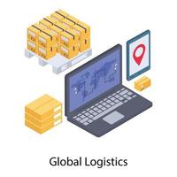 Online Shipment Tracking vector