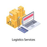 servicios de entrega logistica vector