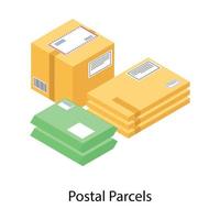 conceptos de paquetes logísticos vector