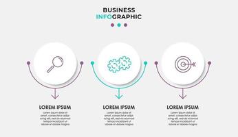 Infographic design business template with icons and 3 options or steps vector