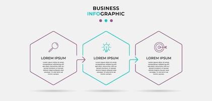 Infographic design business template with icons and 3 options or steps vector
