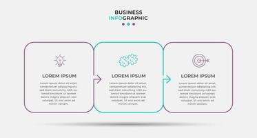 Infographic design business template with icons and 3 options or steps vector