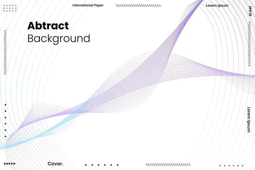 Abstract wave and line pattern for your idea. vector